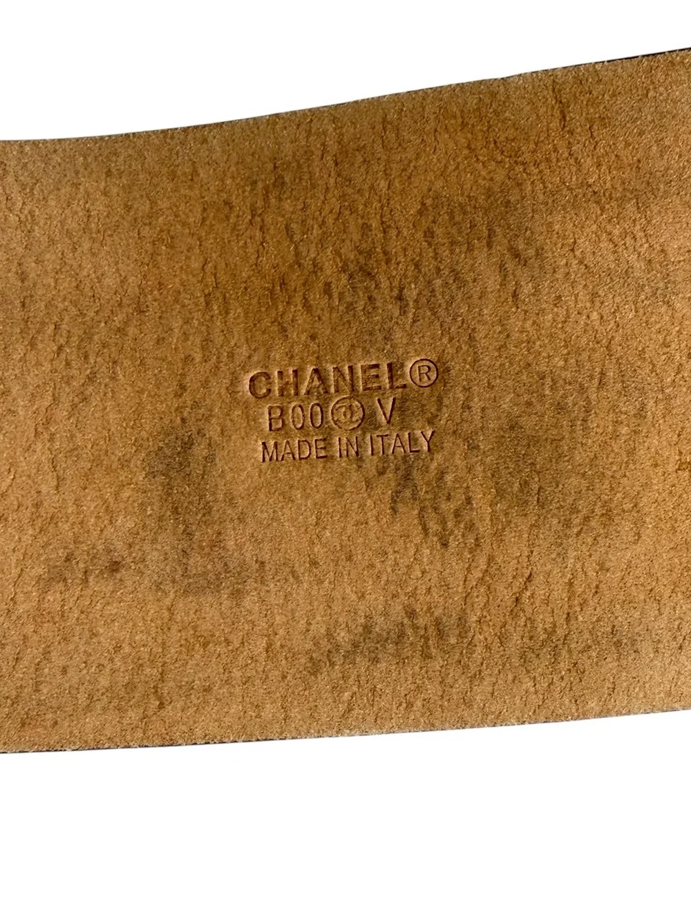 CHANEL Black Leather Silver Tone Interlocking CC Logo Made in Italy - Picture 11 of 13